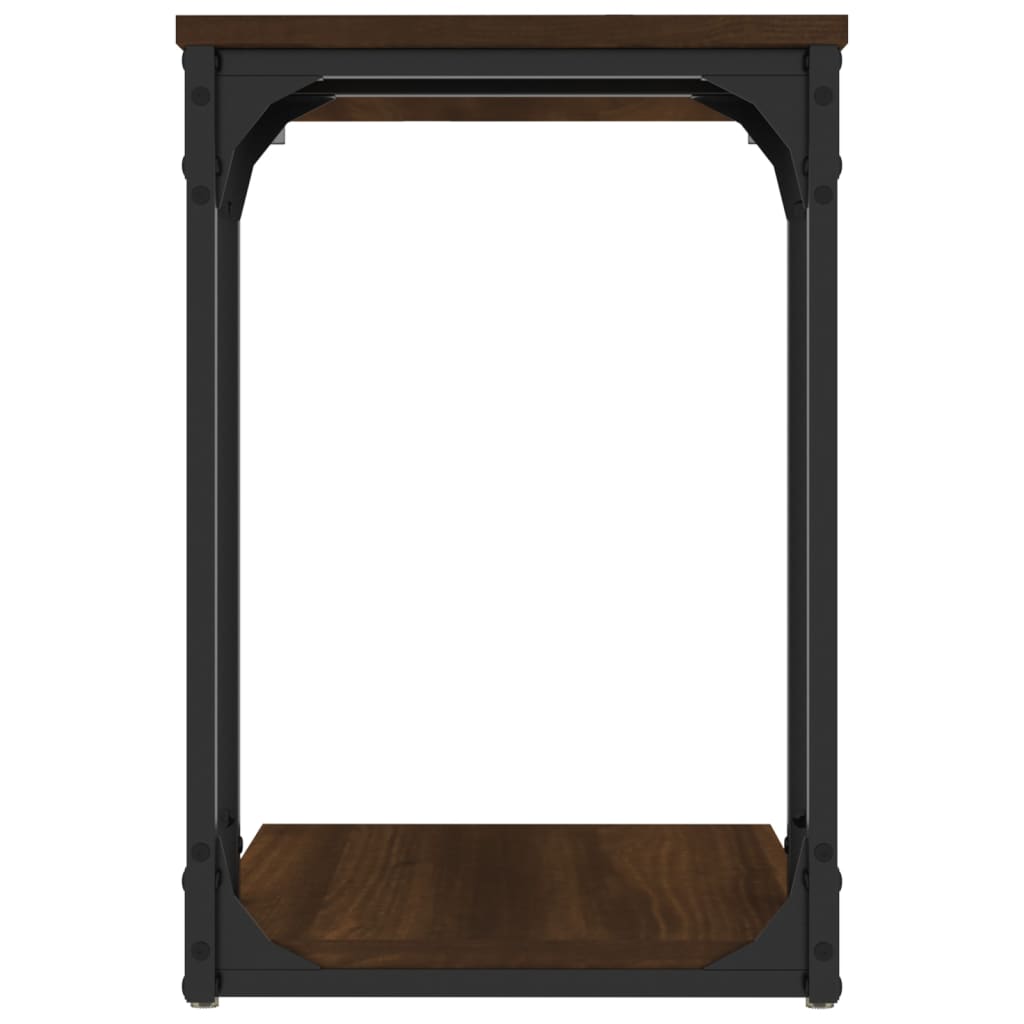 Table d'appoint Chêne marron 50x35x52 cm Bois d'ingénierie - XIOS
