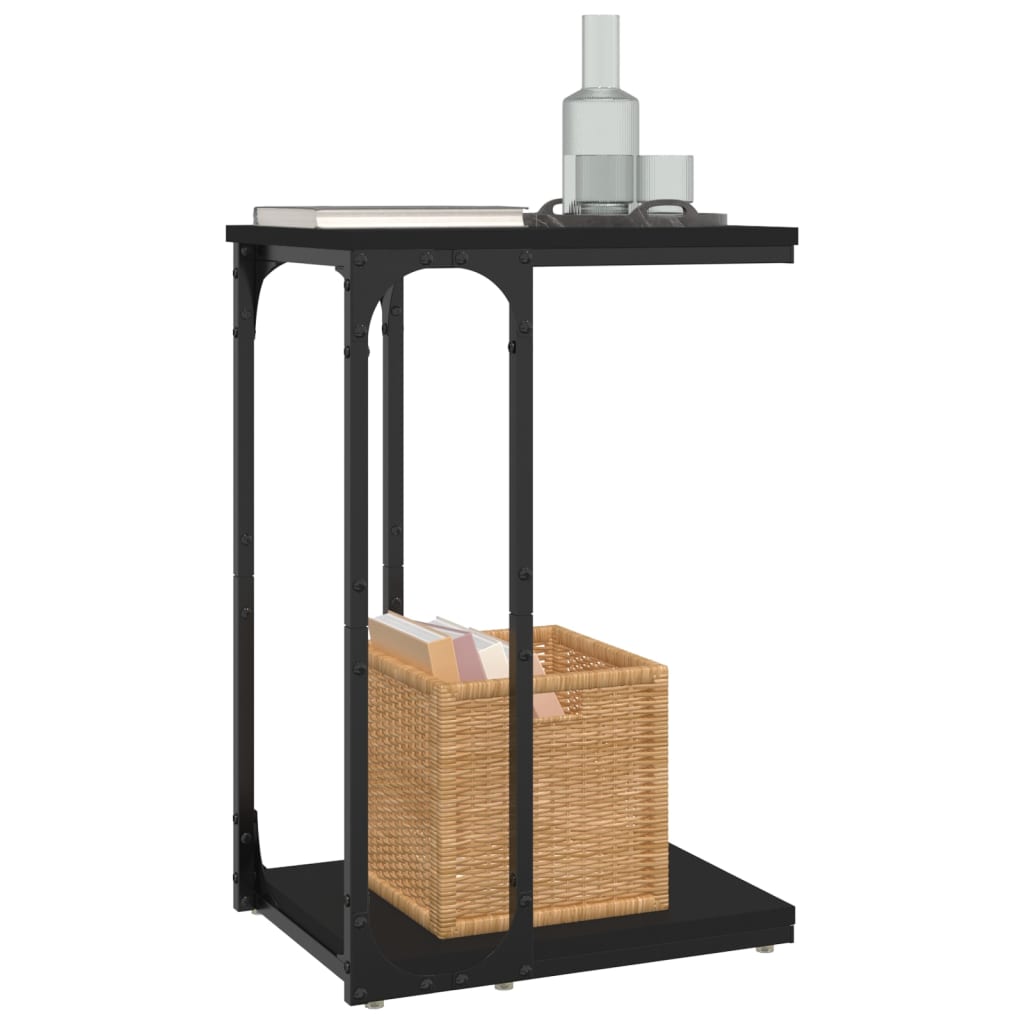Table d'appoint Noir 40x30x60 cm Bois d'ingénierie - XIOS