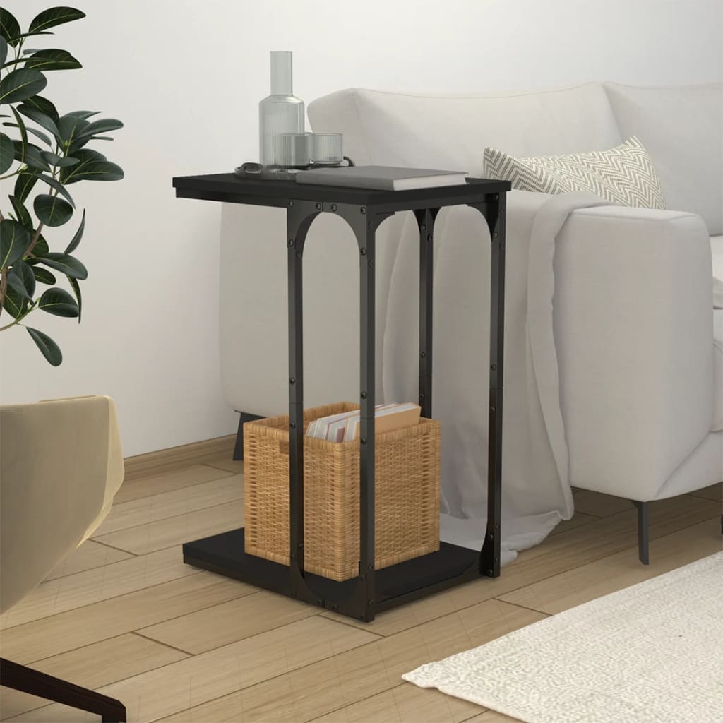 Table d'appoint Noir 40x30x60 cm Bois d'ingénierie - XIOS