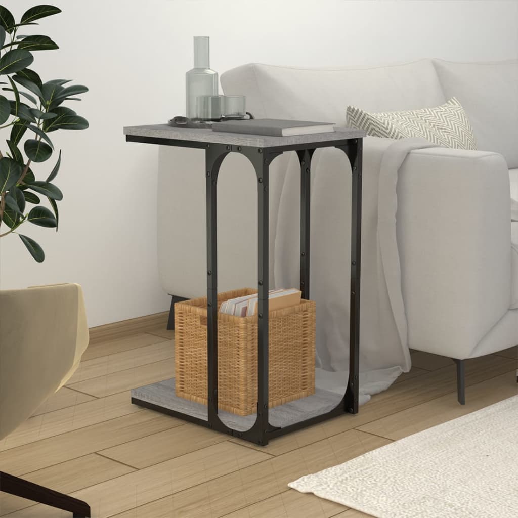 Table d'appoint Sonoma gris 40x30x60 cm Bois d'ingénierie - XIOS
