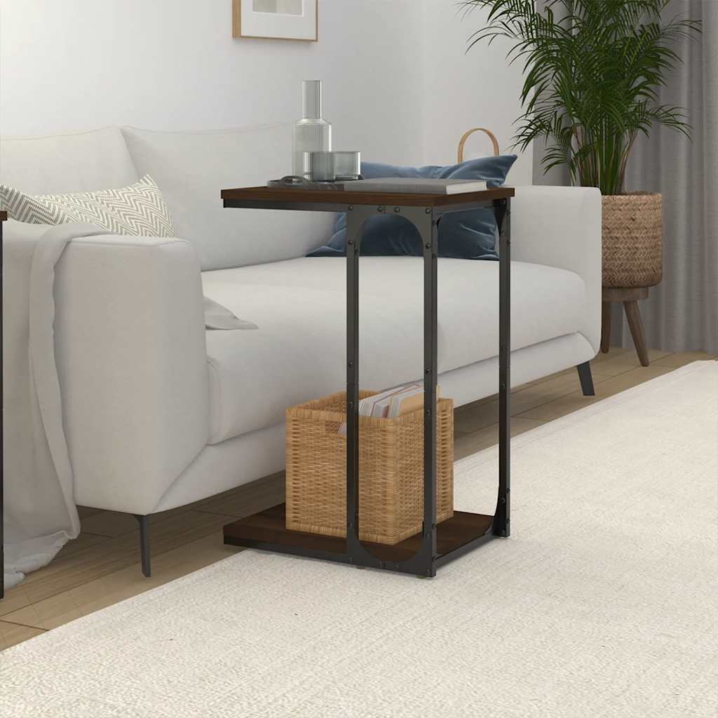 Table d'appoint Chêne marron 40x30x60 cm Bois d'ingénierie - XIOS