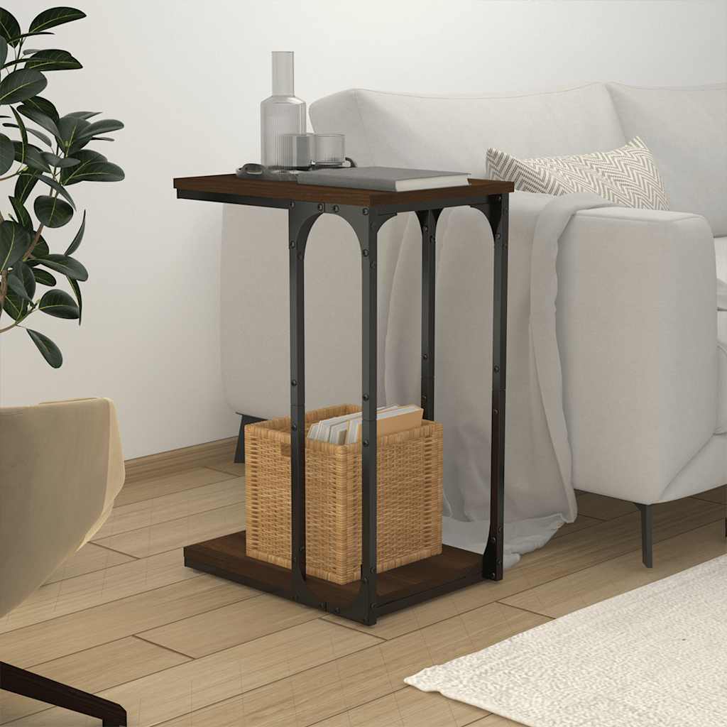 Table d'appoint Chêne marron 40x30x60 cm Bois d'ingénierie - XIOS