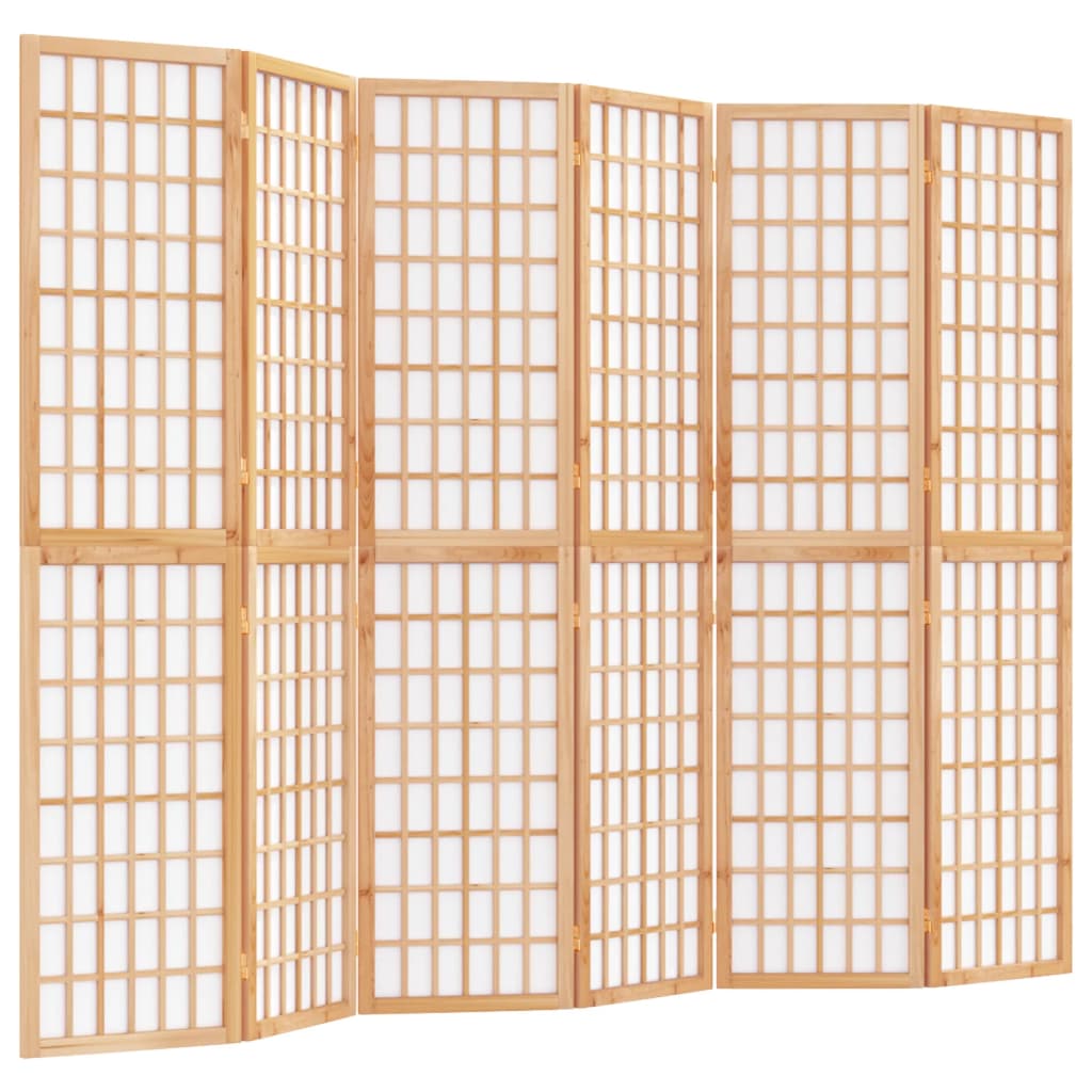 Cloison de séparation pliable 6 panneaux 240x170 cm