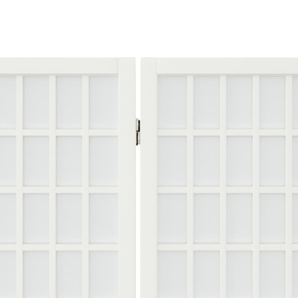 Cloison de séparation pliable 6 panneaux 240x170 cm Blanc
