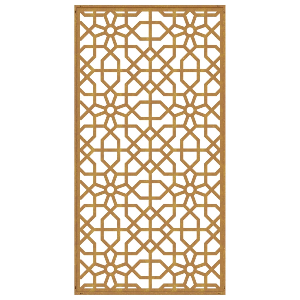 Décoration murale jardin 105x55cm acier corten design mauresque - XIOS