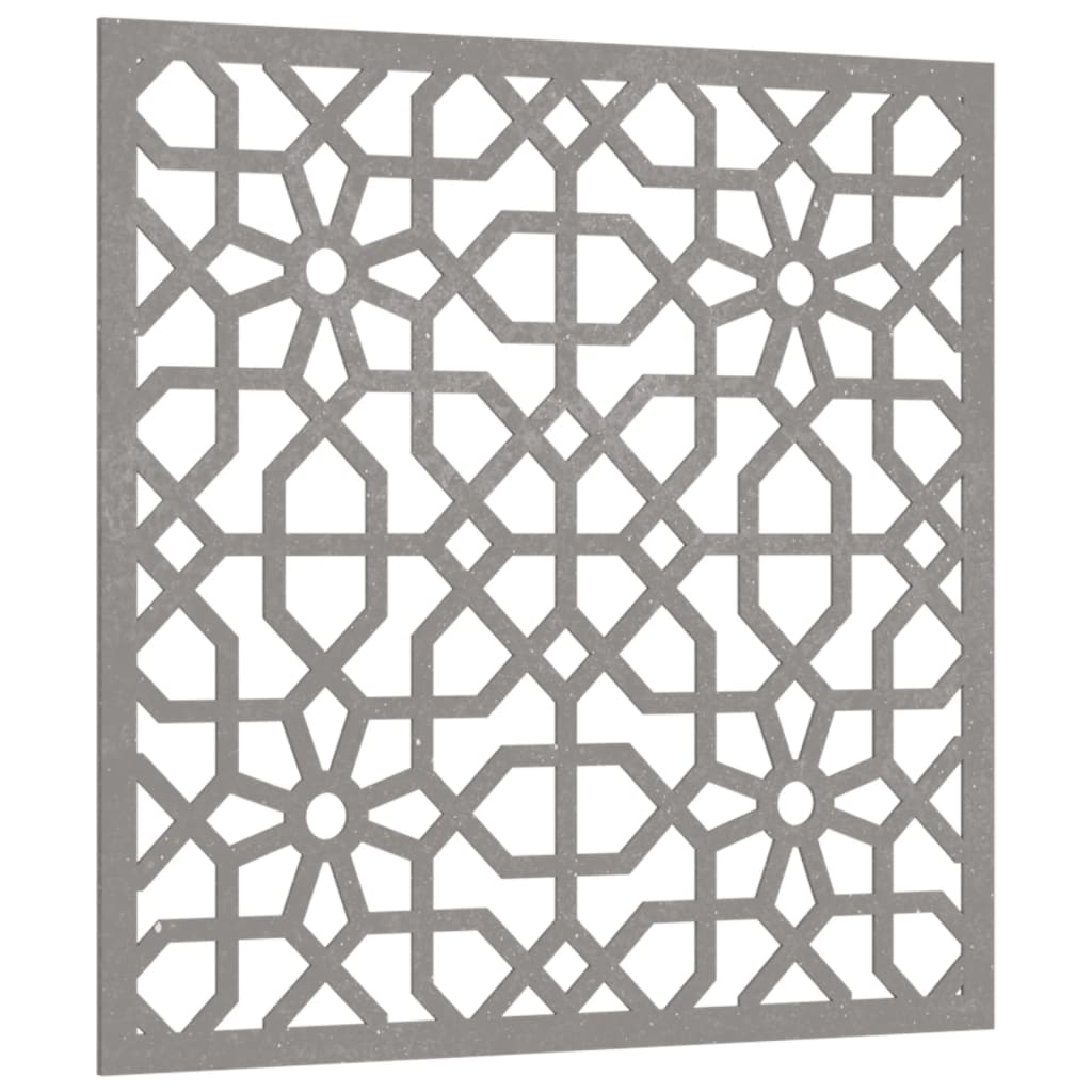Décoration murale jardin 55x55 cm acier corten design mauresque - XIOS