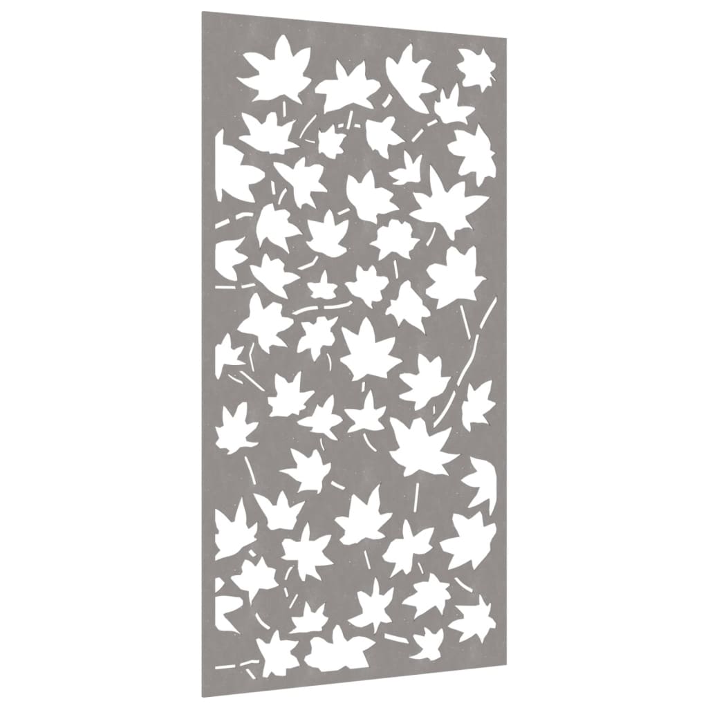 Décoration murale jardin 105x55 cm acier corten design feuille - XIOS