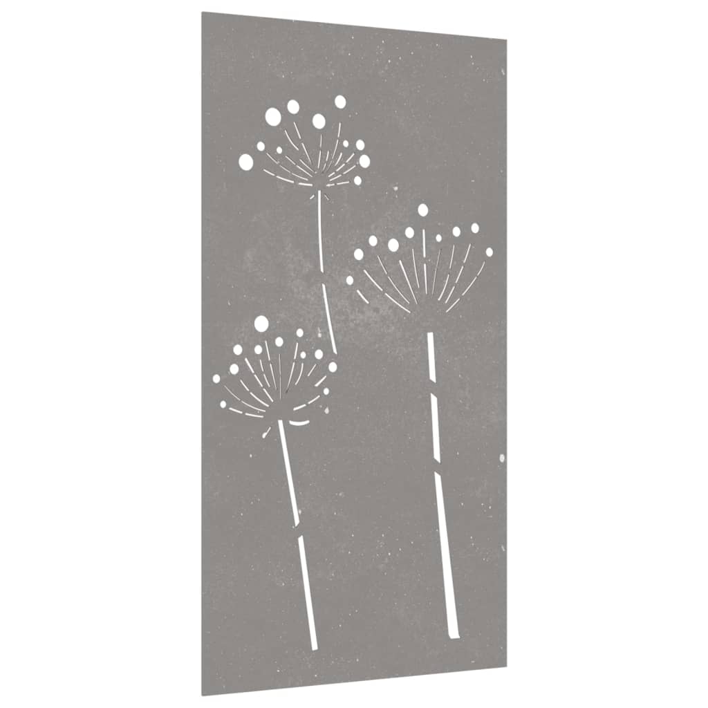Décoration murale jardin 105x55 cm acier corten design de fleur Affiches, reproductions & œuvres graphiques vidaXL