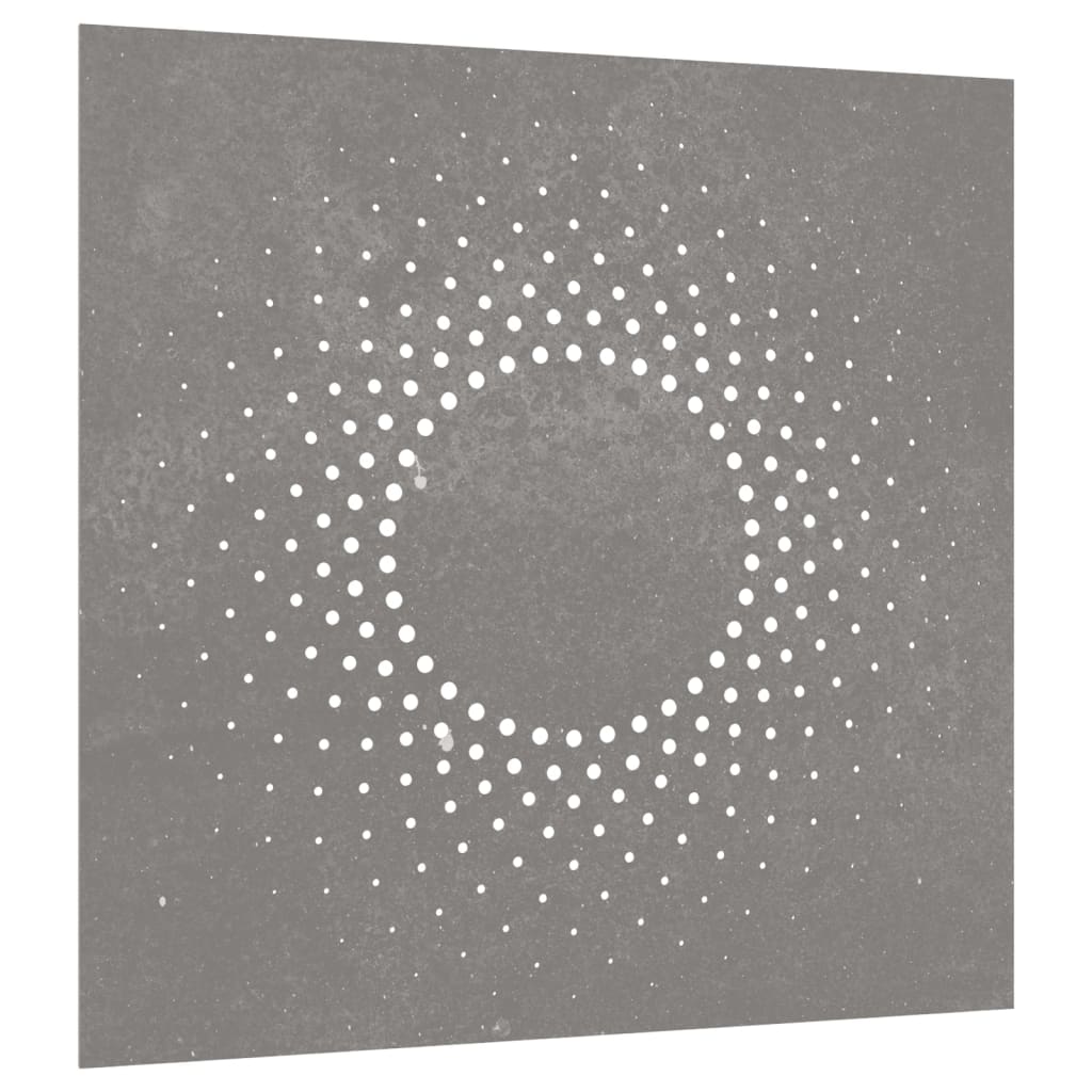 Décoration murale jardin 55x55 cm acier corten design du soleil - XIOS