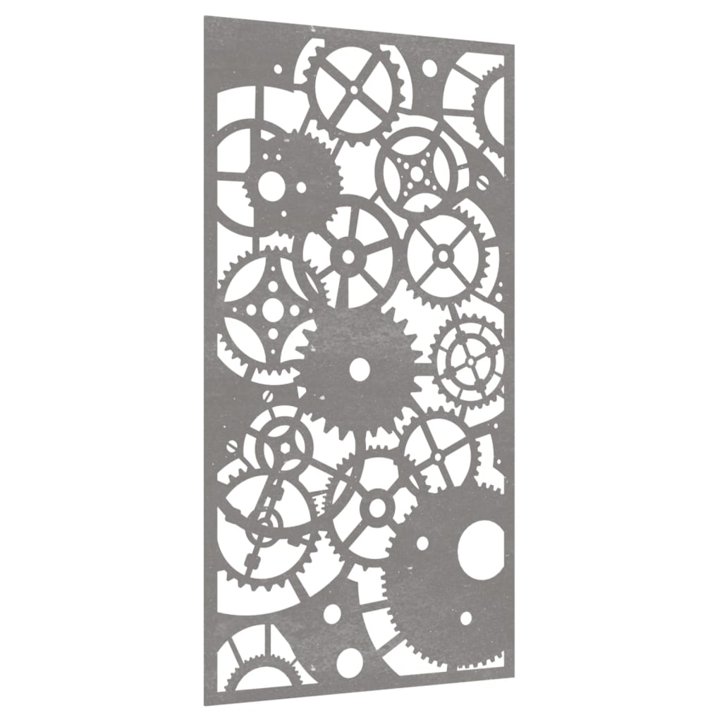 Décoration murale jardin 105x55 cm design de roue dentée - XIOS