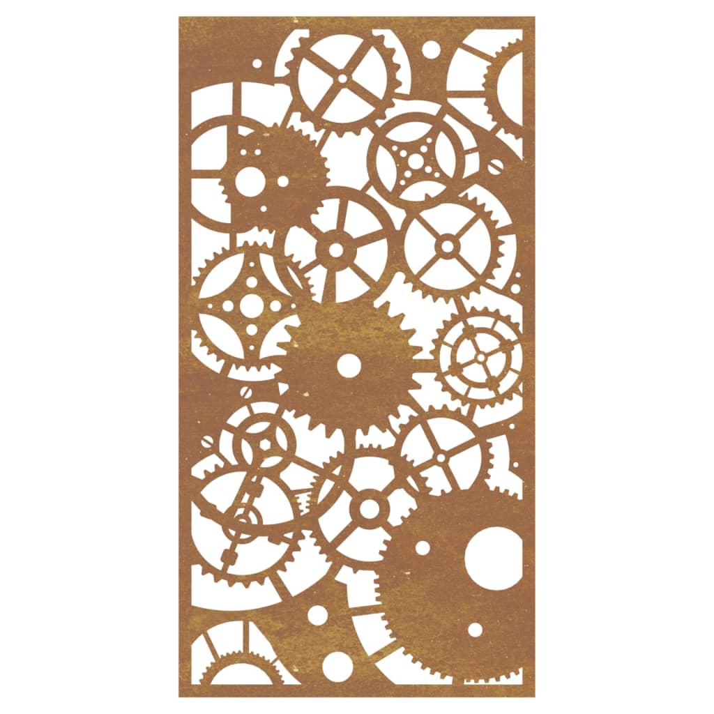 Décoration murale jardin 105x55 cm design de roue dentée - XIOS