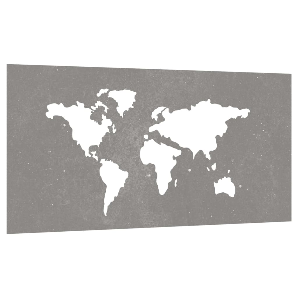 Décoration murale jardin 105x55 cm design de carte du monde - XIOS