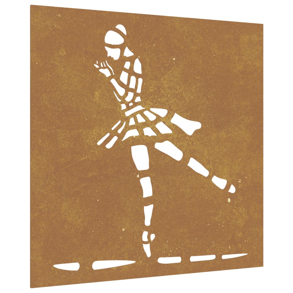Décoration murale jardin 55x55 cm motif de danseuse de ballet - XIOS