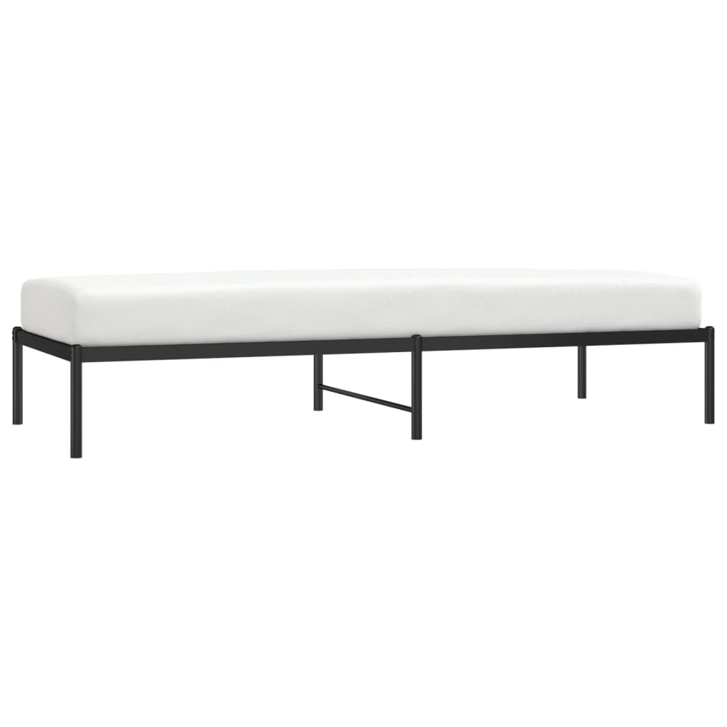 Cadre de lit métal noir 80x200 cm - XIOS