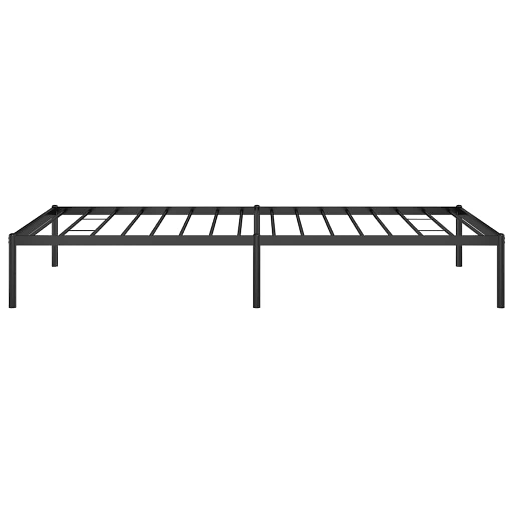 Cadre de lit métal sans matelas noir 100x200 cm - XIOS