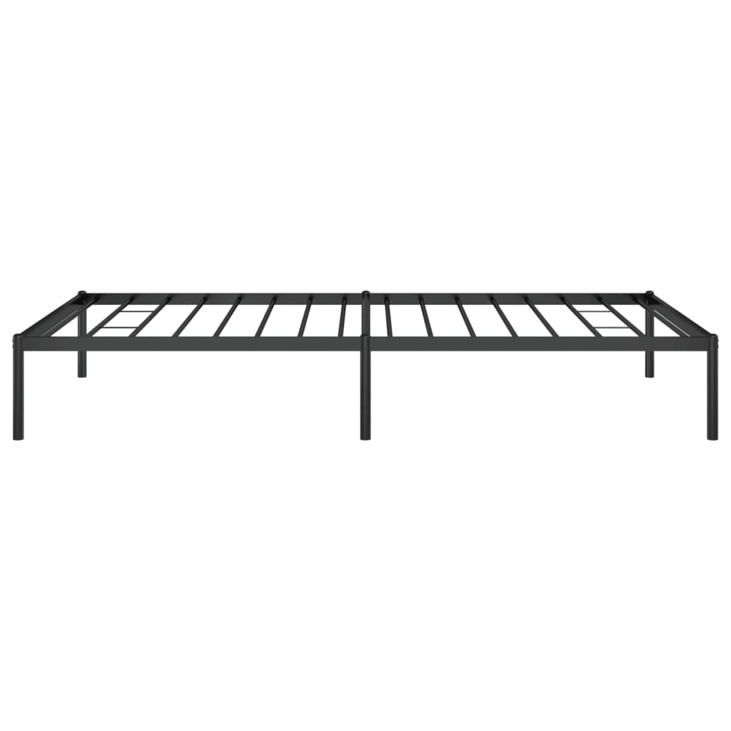 Cadre de lit métal sans matelas noir 107x203 cm - XIOS