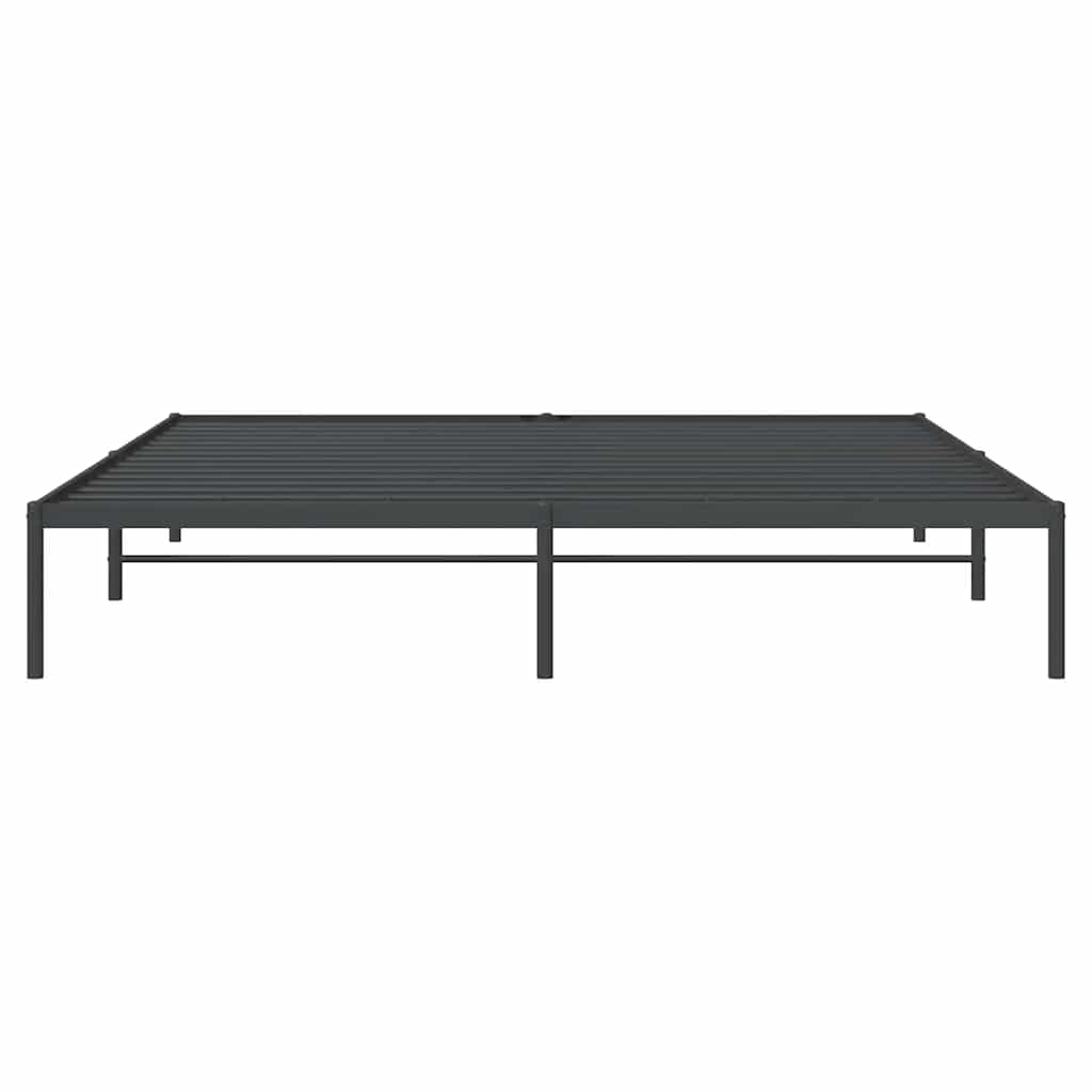 Cadre de lit métal noir 183x213 cm - XIOS