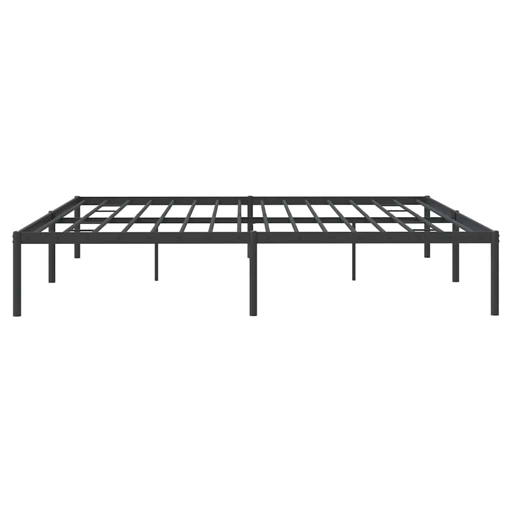 Cadre de lit métal noir 183x213 cm - XIOS