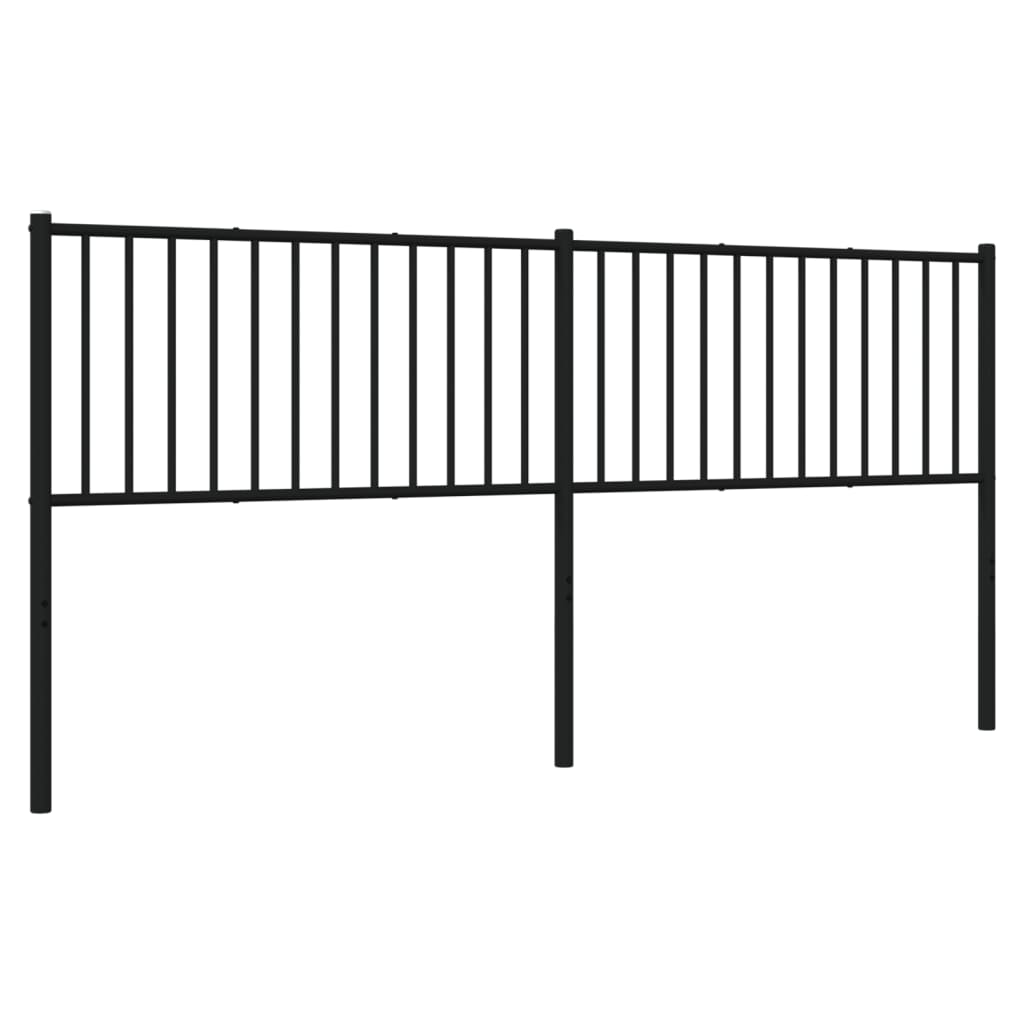 Tête de lit métal noir 200 cm - XIOS