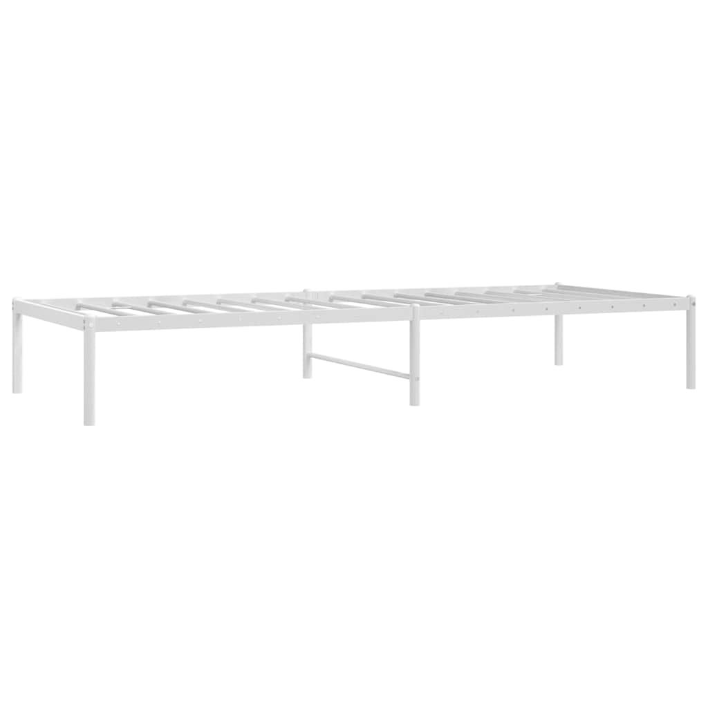 Cadre de lit métal blanc 80x200 cm - XIOS