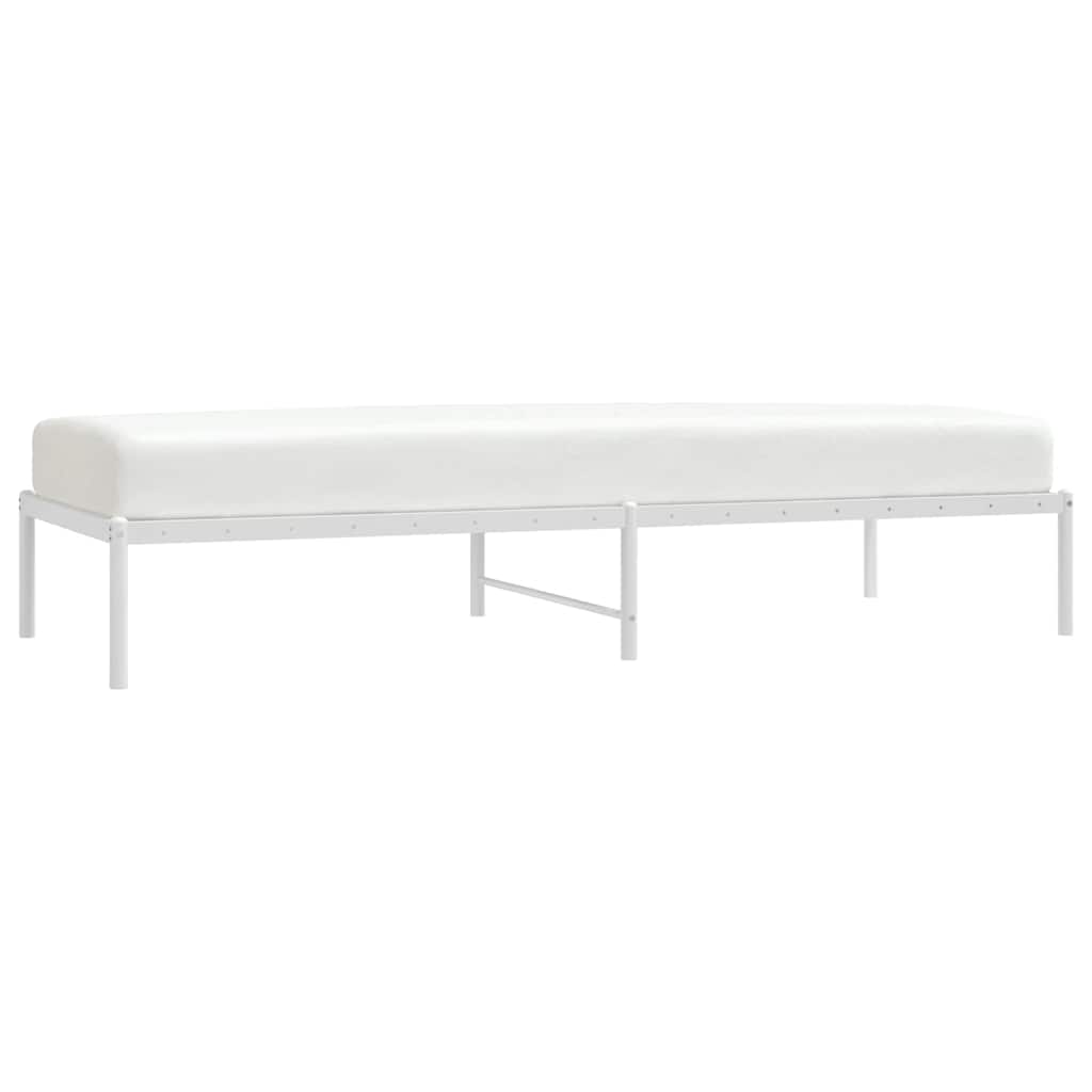 Cadre de lit métal blanc 80x200 cm - XIOS