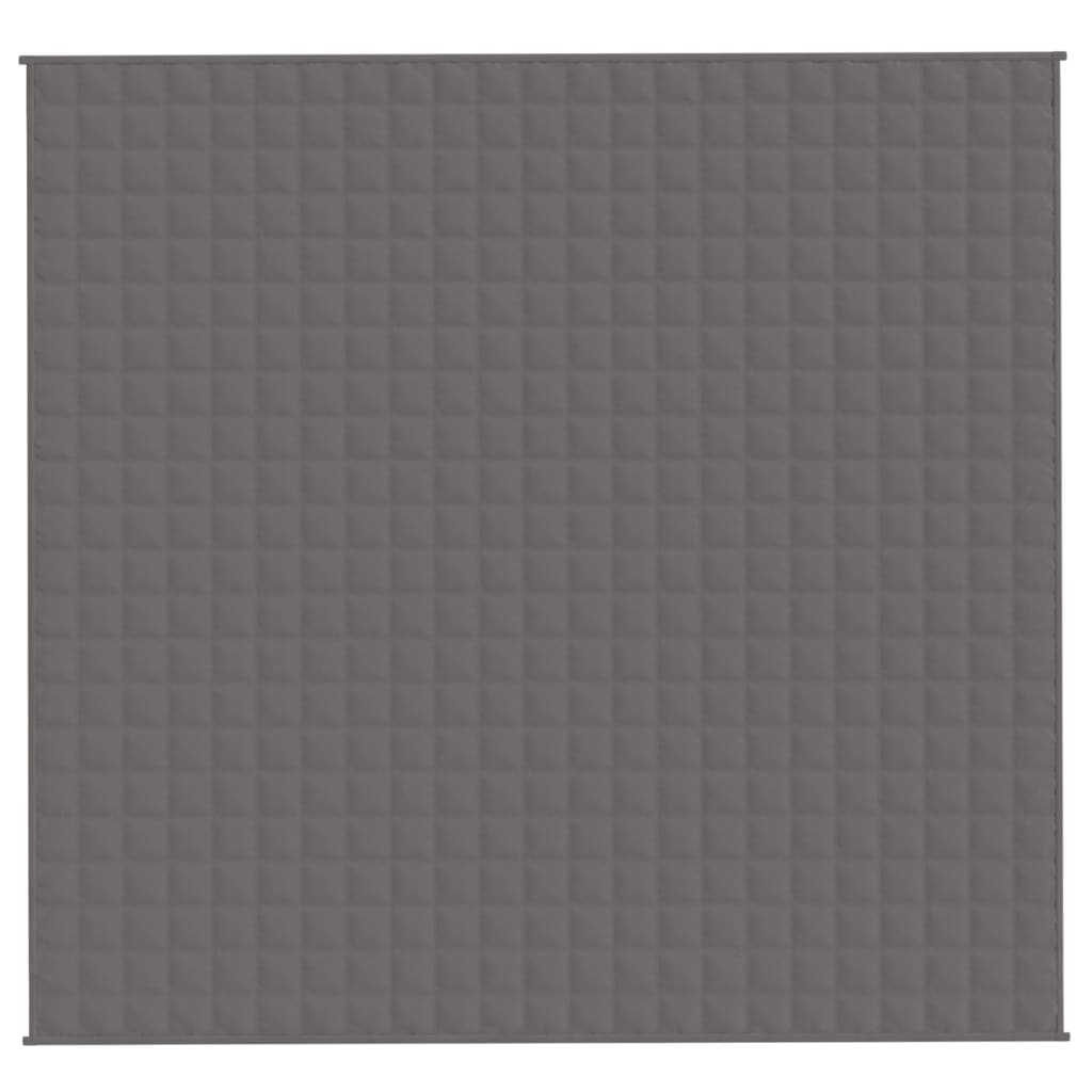 Couverture lestée Gris 220x240 cm 15 kg Tissu Couvertures vidaXL