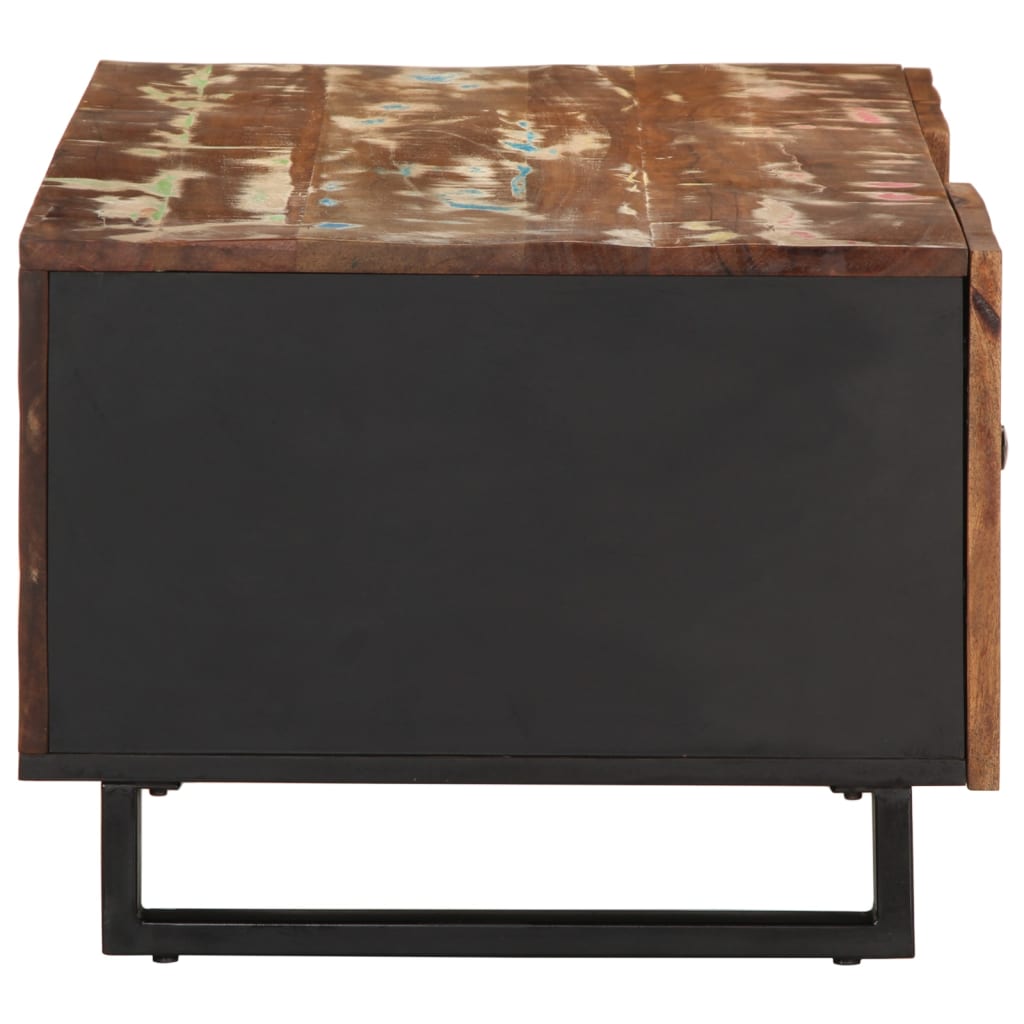 Table basse 100x54x40 cm bois de récupération et d'ingénierie - XIOS