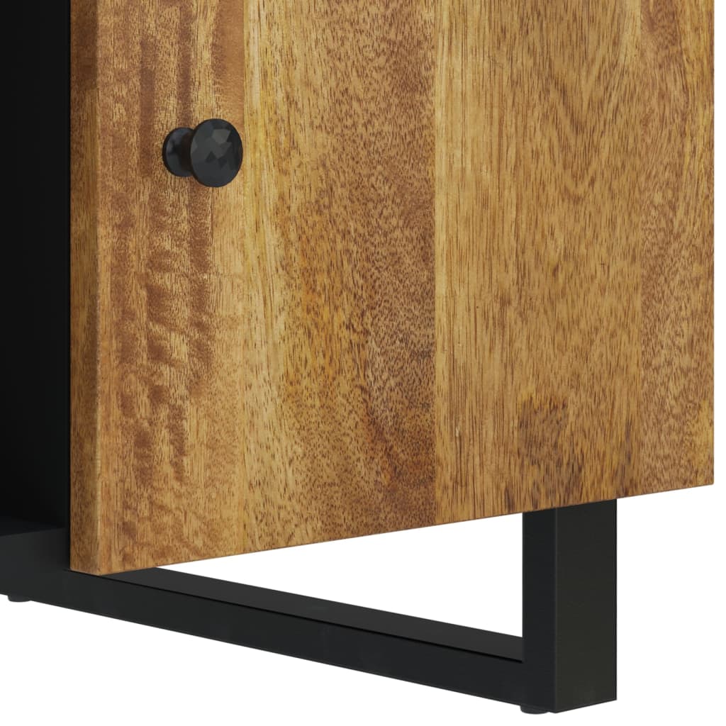 Table basse 100x54x40cm bois de manguier solide et d'ingénierie - XIOS