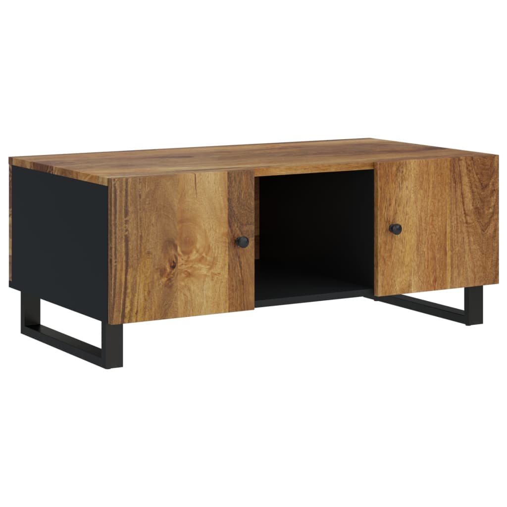 Table basse 100x54x40cm bois de manguier solide et d'ingénierie - XIOS