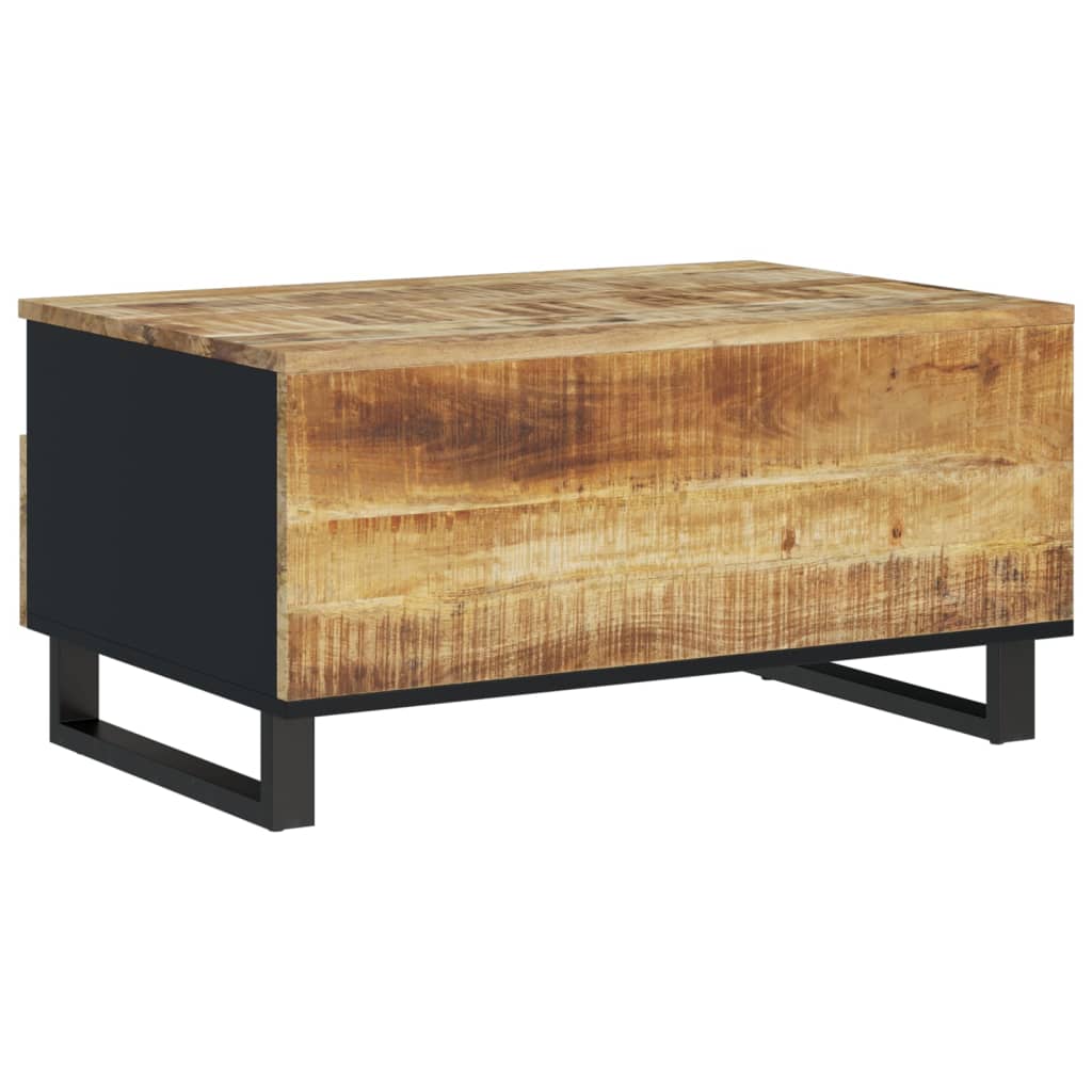 Table basse 80x54x40 cm Bois de manguier solide et d'ingénierie - XIOS