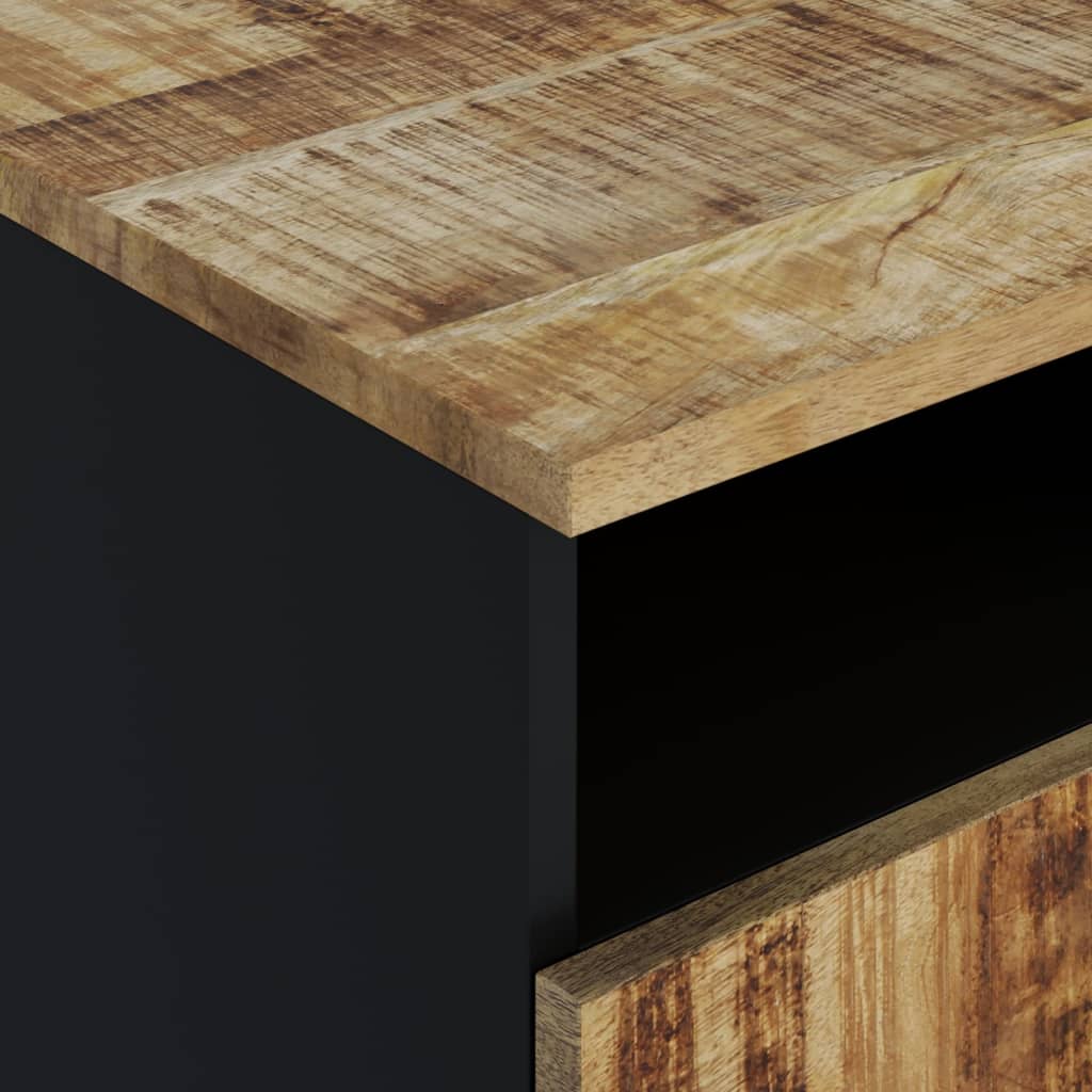 Table basse 80x54x40 cm Bois de manguier solide et d'ingénierie - XIOS