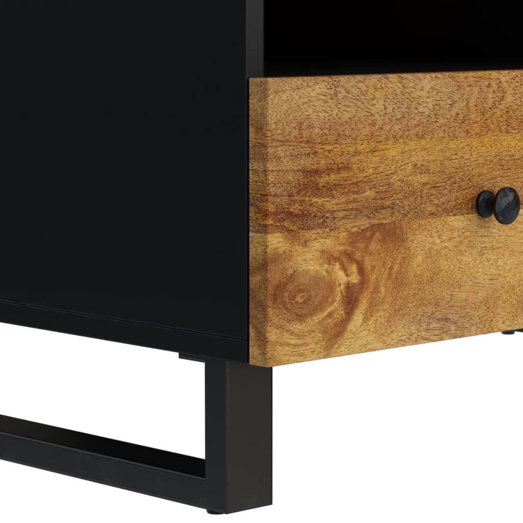 Table basse 80x54x40 cm Bois de manguier solide et d'ingénierie - XIOS