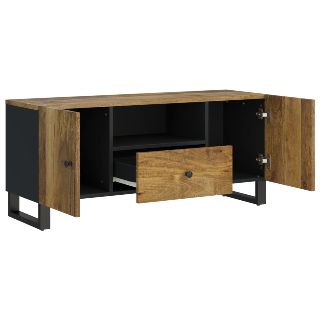 Meuble TV 105x33,5x46 cm bois de manguier et d'ingénierie - XIOS