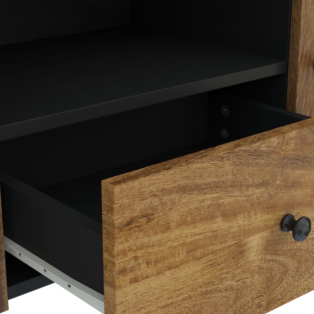 Meuble TV 105x33,5x46 cm bois de manguier et d'ingénierie - XIOS