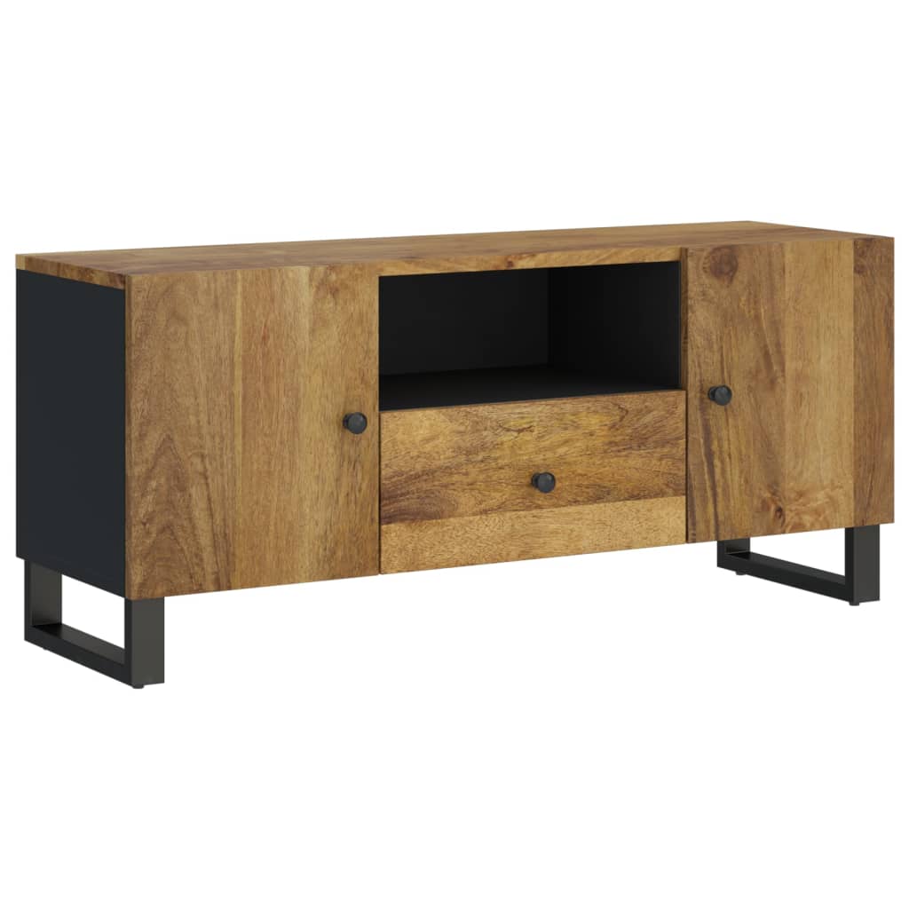 Meuble TV 105x33,5x46 cm bois de manguier et d'ingénierie - XIOS