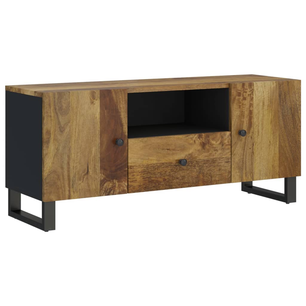 Meuble TV 105x33,5x46 cm bois de manguier et d'ingénierie - XIOS