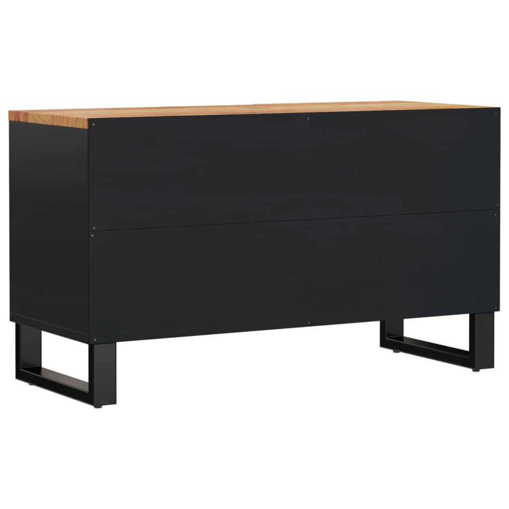 Meuble TV 80x33x46 cm bois d'acacia solide et d'ingénierie - XIOS