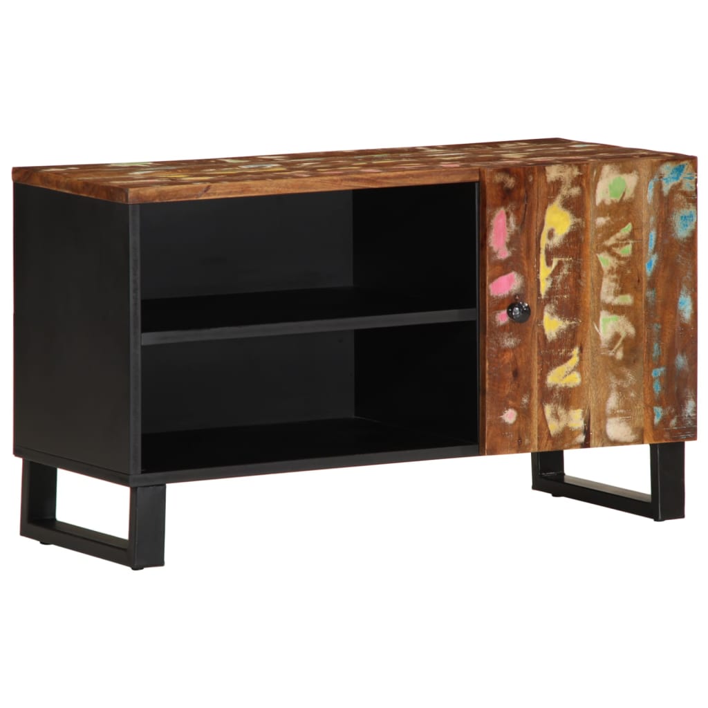 Meuble TV 80x33x46 cm bois de récupération et d'ingénierie - XIOS