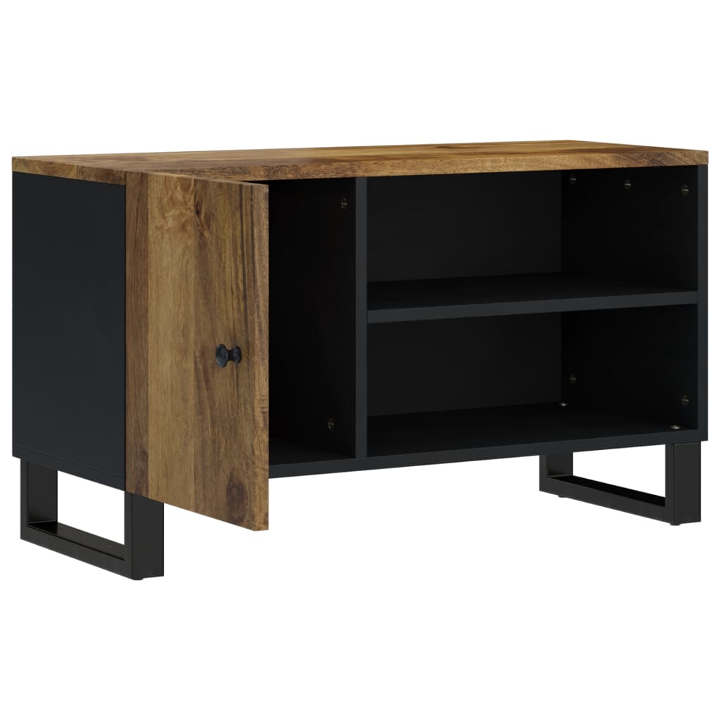 Meuble TV 80x33x46 cm bois de manguier et d'ingénierie - XIOS