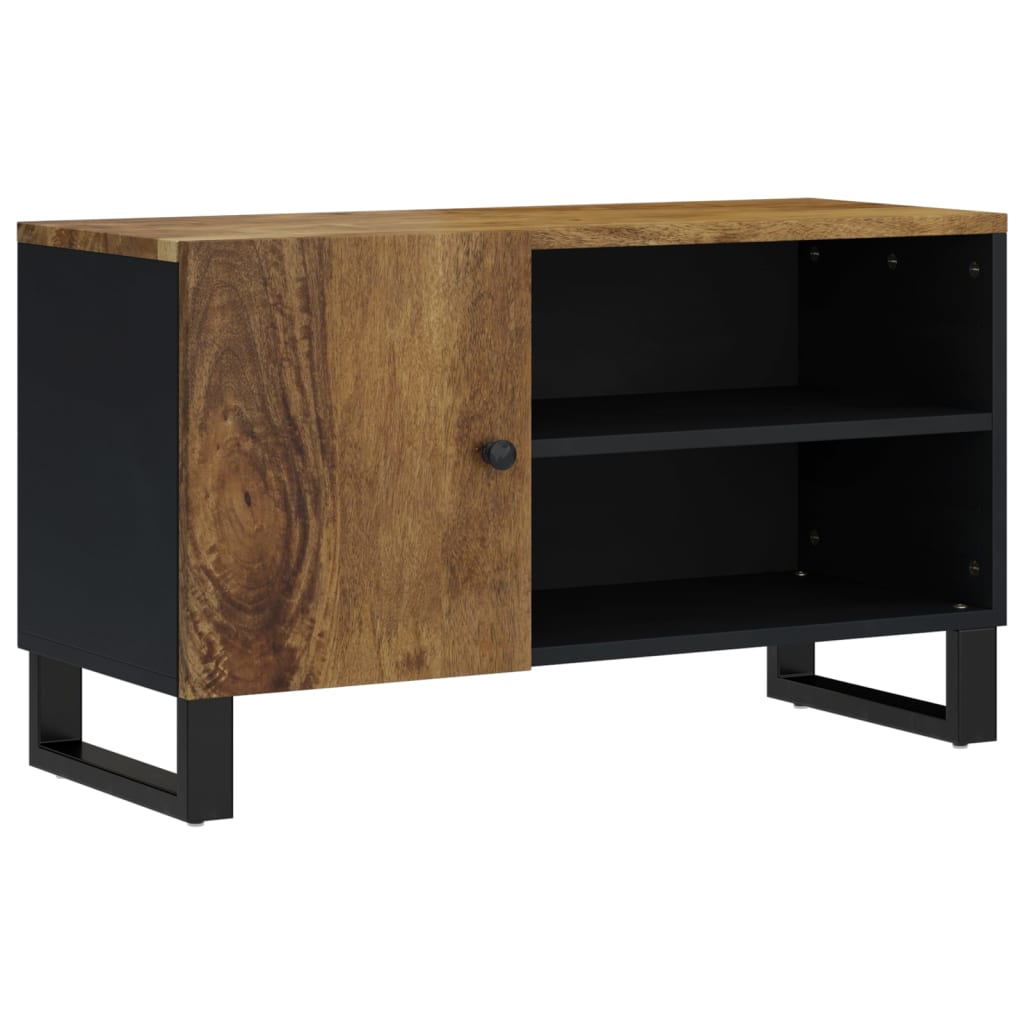 Meuble TV 80x33x46 cm bois de manguier et d'ingénierie - XIOS