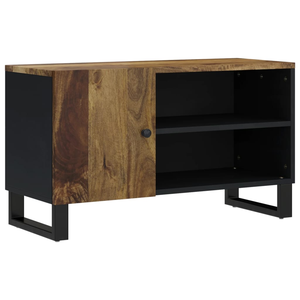 Meuble TV 80x33x46 cm bois de manguier et d'ingénierie - XIOS