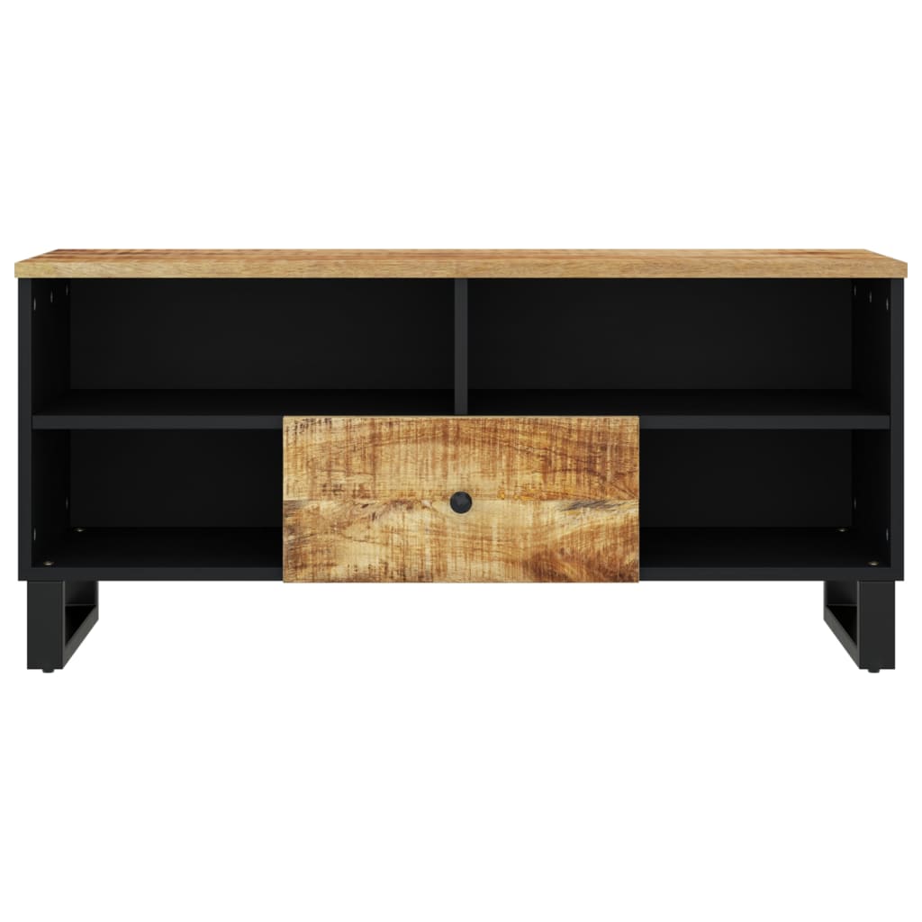 Meuble TV 100x33x46 cm bois de manguier et d'ingénierie - XIOS