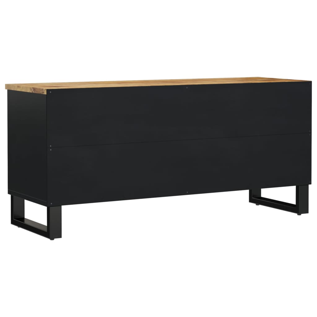 Meuble TV 100x33x46 cm bois de manguier et d'ingénierie - XIOS