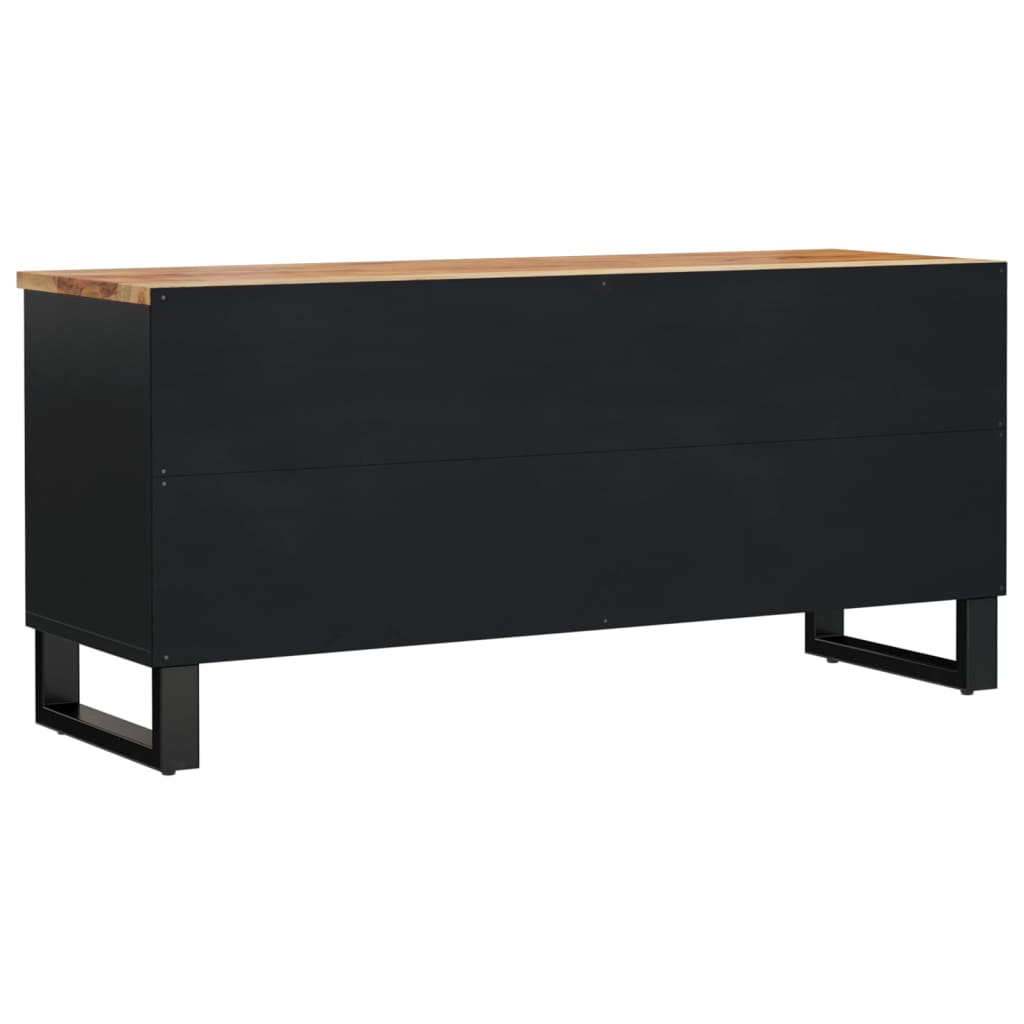 Meuble TV 100x33x46 cm bois d'acacia solide et d'ingénierie - XIOS
