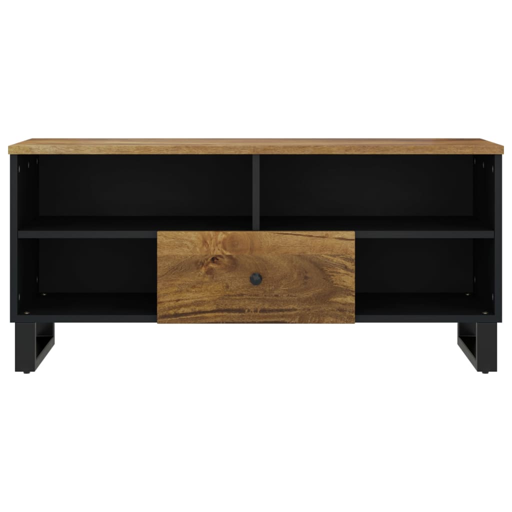 Meuble TV 100x33x46 cm bois de manguier et d'ingénierie - XIOS