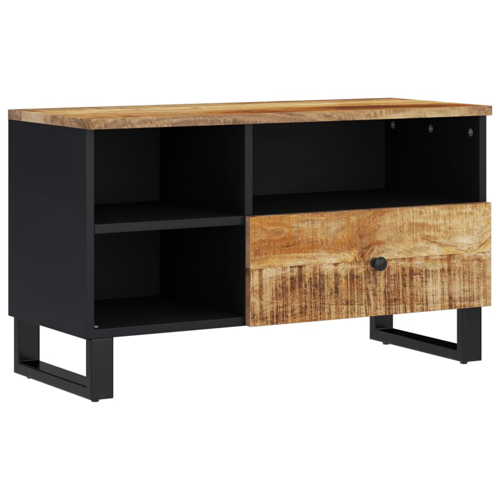 Meuble TV 80x33x46 cm bois de manguier et d'ingénierie - XIOS