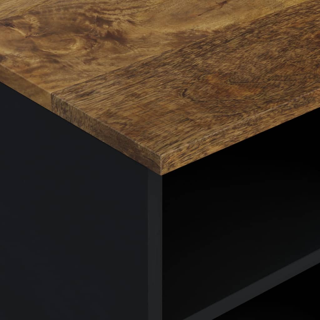 Meuble TV 80x33x46 cm bois de manguier et d'ingénierie - XIOS