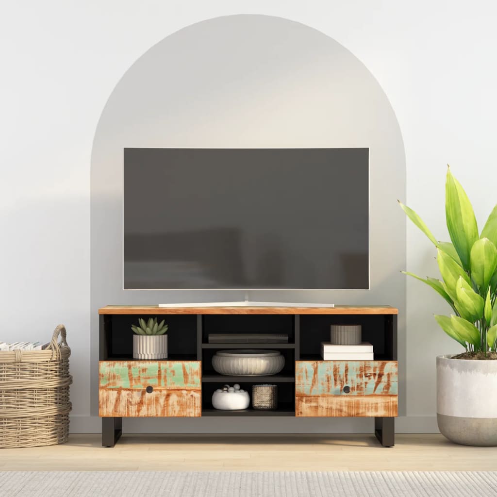 Meuble TV 100x33x46 cm bois de récupération et d'ingénierie Meubles TV vidaXL   