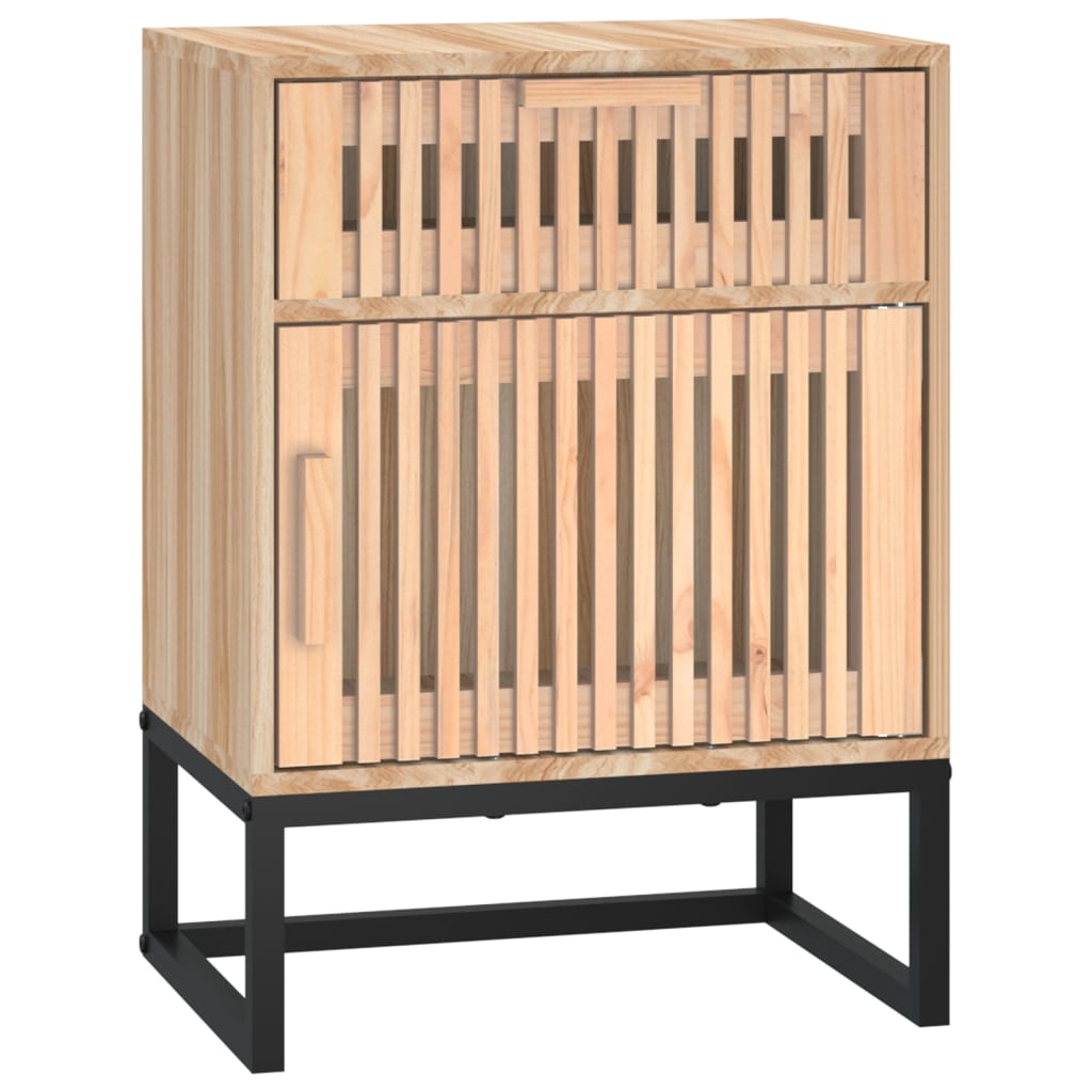 Tables de chevet 2 pcs 40x30x55,5 cm bois ingénierie et fer - XIOS