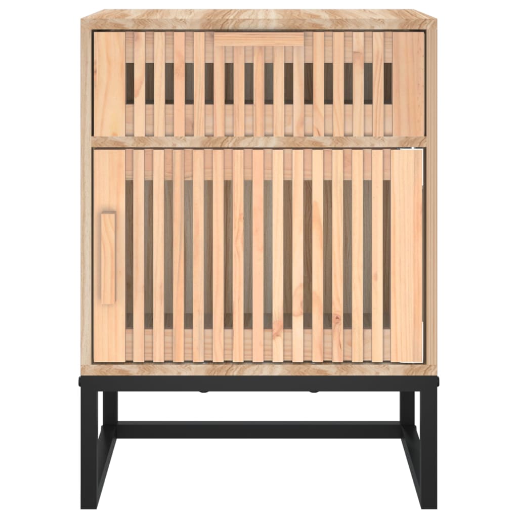 Tables de chevet 2 pcs 40x30x55,5 cm bois ingénierie et fer - XIOS